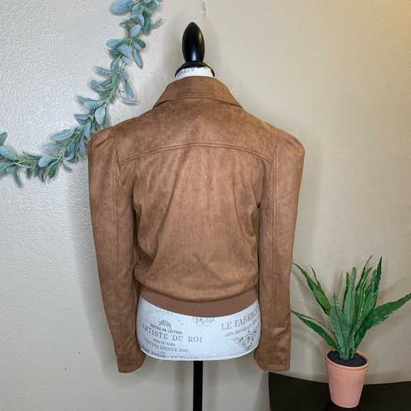 Anthro Piper & Jane Brie Sueded Moto Jacket - Picture 3 of 6